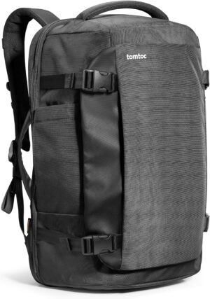 tomtoc Travel Backpack 40L, TSA Carry On Bag Flight Approved, PFAS Free